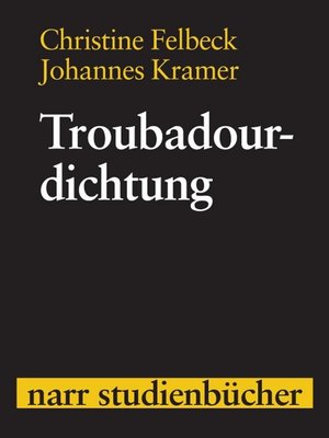 cover image of Troubadourdichtung